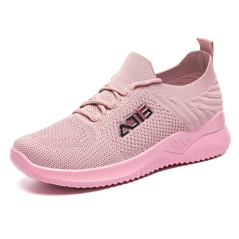 Breathable Sports Flyknit Running Shoes Sock Sneakers