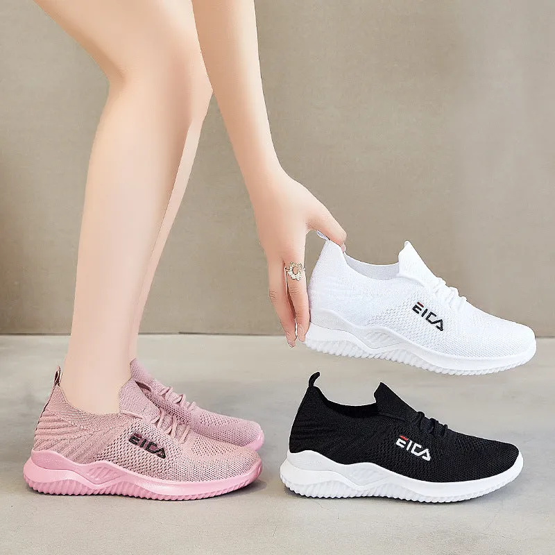 Breathable Sports Flyknit Running Shoes Sock Sneakers