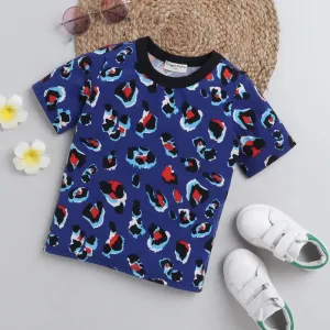 Camouflage Printed Tshirt - Blue