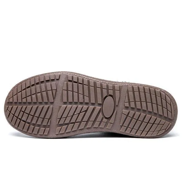 Casual Round Toe Snow Boots With Warm Fur