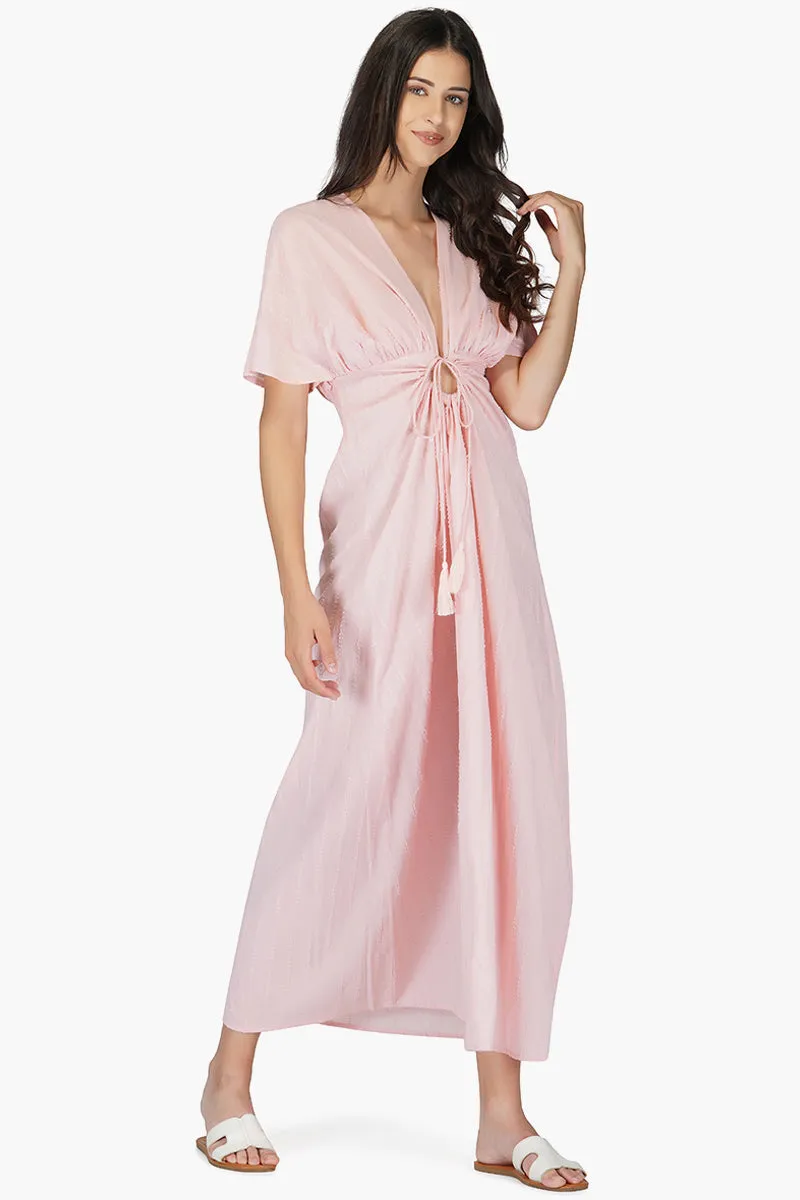 Coastal Breeze Cutout Cotton Dress