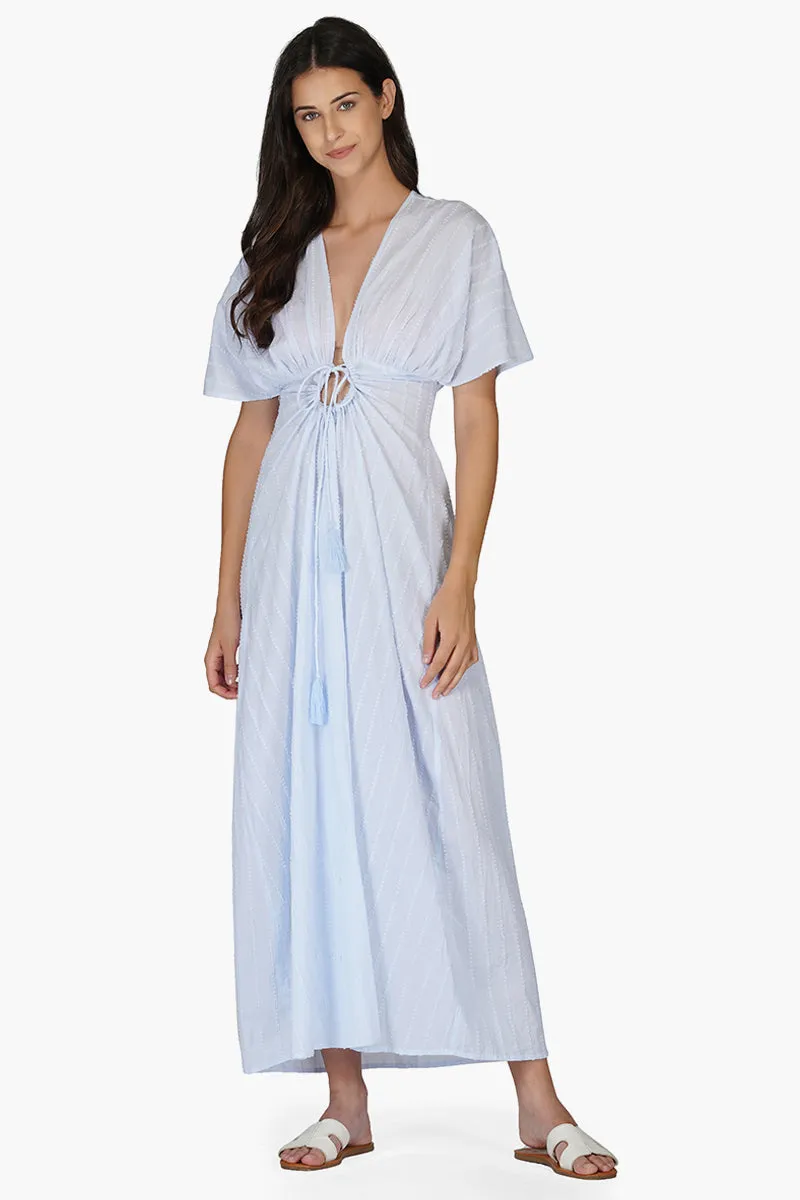 Coastal Breeze Cutout Dress Powder Blue