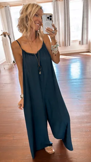 Coastal Breeze Jumpsuit (Navy)