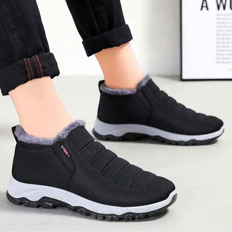 Cuzcare Best Orthopedic Women Boot Waterproofing Slip on Warm Fur Lining Boots