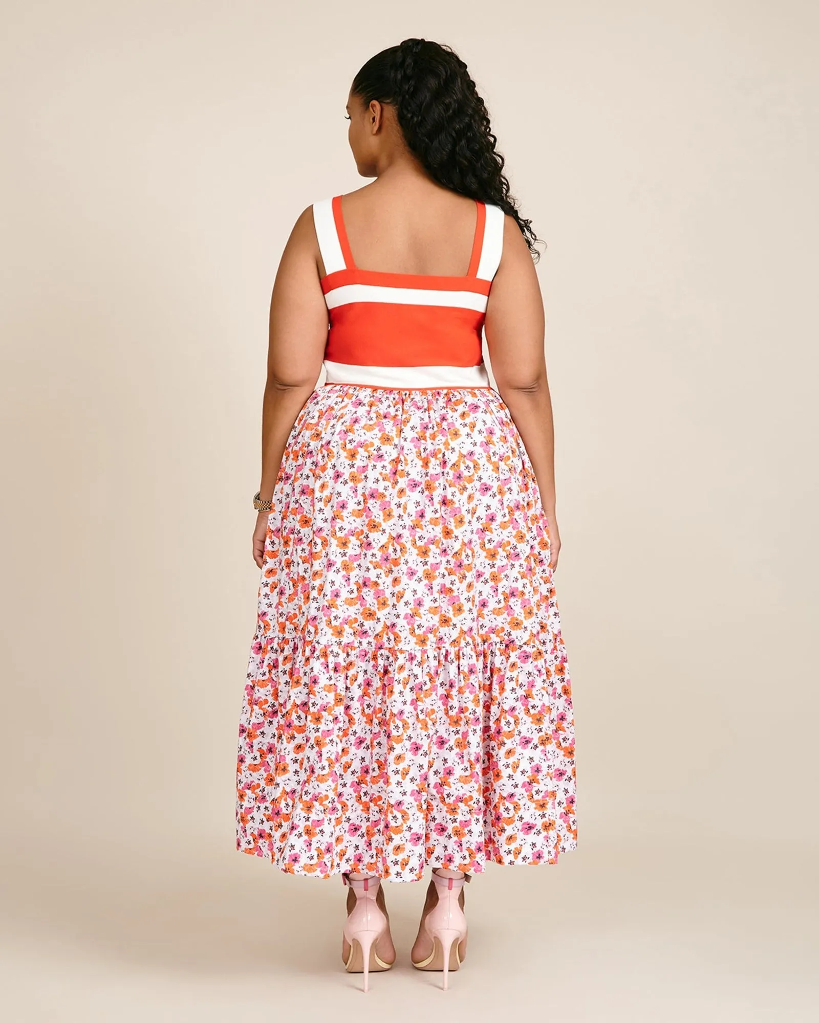 Gianna Dress | Neon Pink Floral