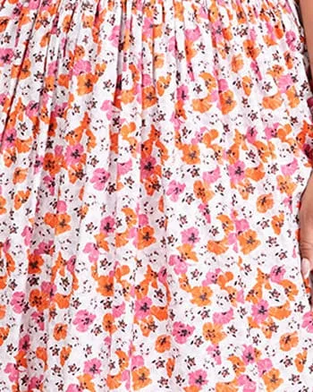 Gianna Dress | Neon Pink Floral