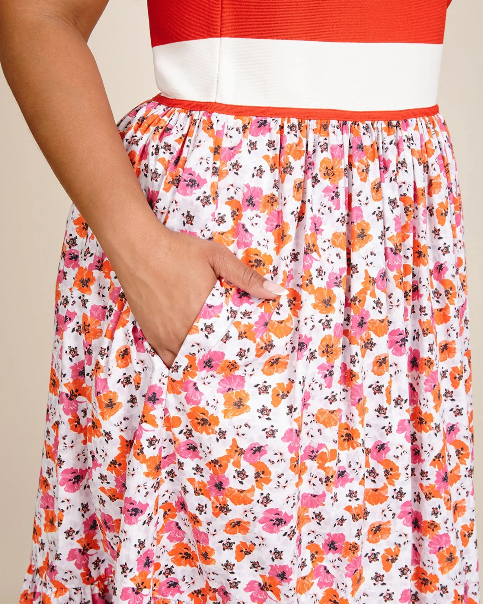 Gianna Dress | Neon Pink Floral