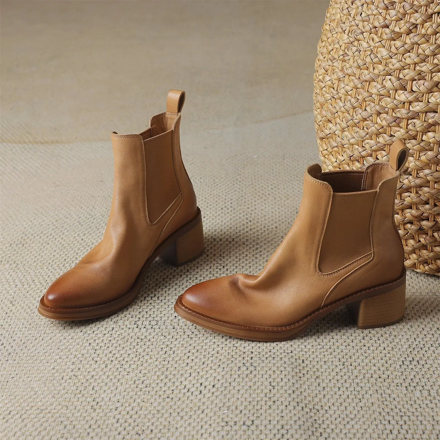 Handmade Leather Ankle Boots