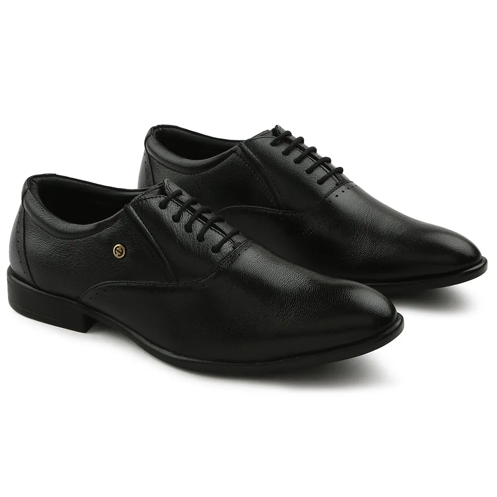 Healers Black Formal Lacing Oxford Shoes For Men U993-18 By Liberty