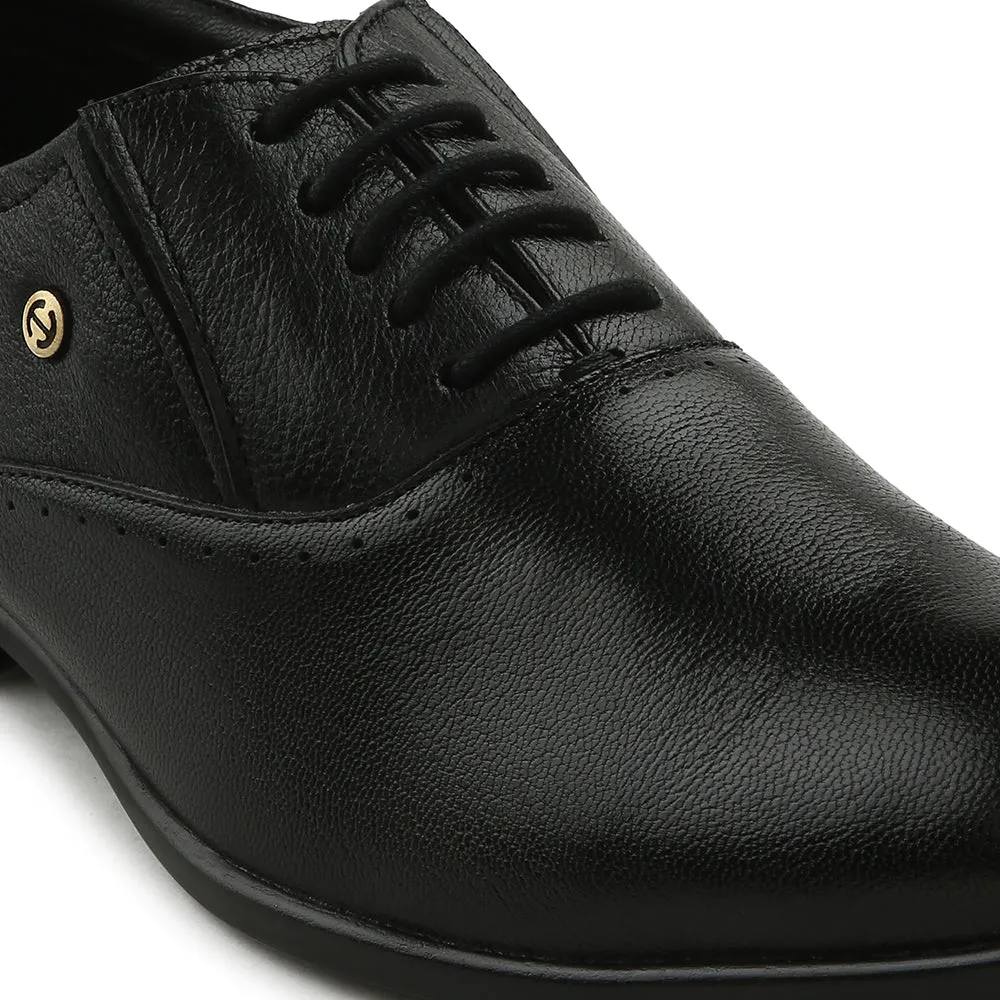 Healers Black Formal Lacing Oxford Shoes For Men U993-18 By Liberty