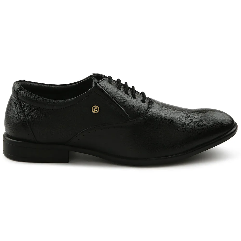 Healers Black Formal Lacing Oxford Shoes For Men U993-18 By Liberty
