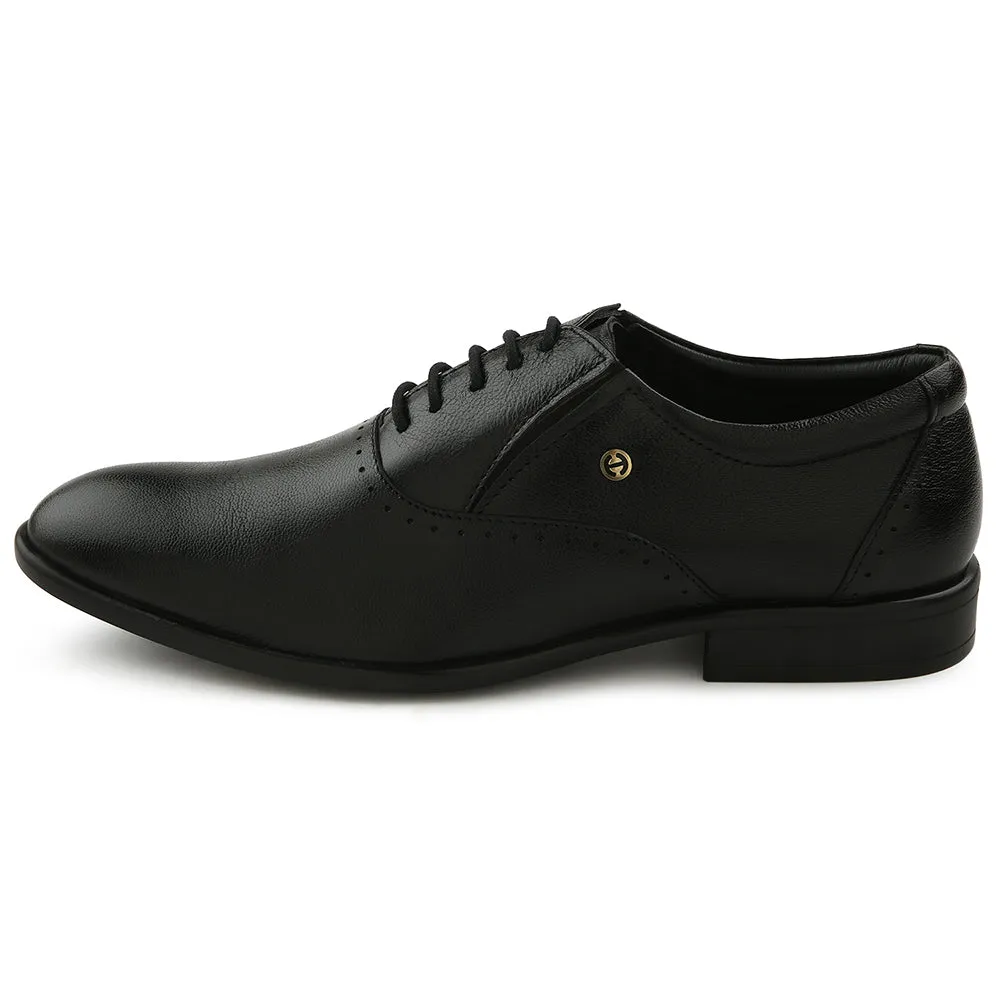 Healers Black Formal Lacing Oxford Shoes For Men U993-18 By Liberty