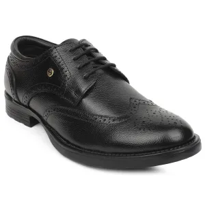 Healers Black Formal Lacing Oxford Shoes For Men UDL-12 By Liberty