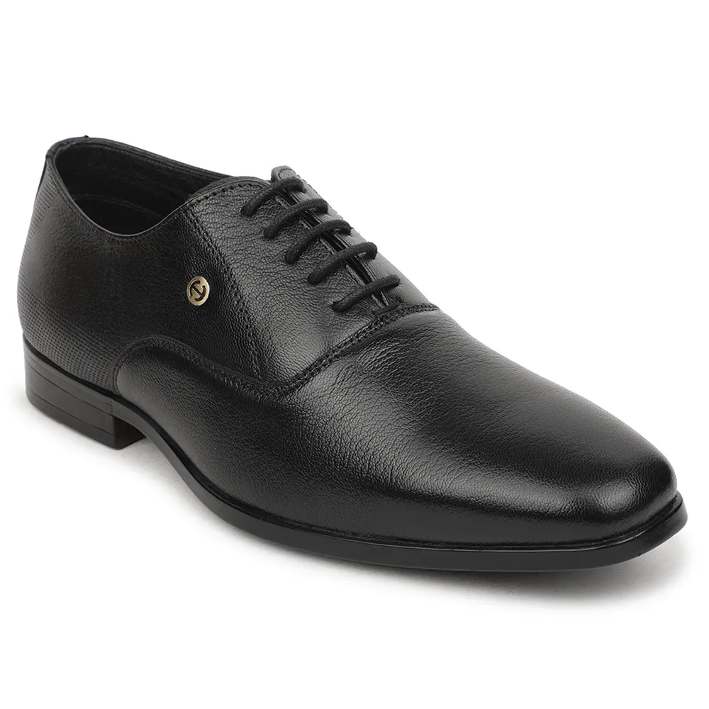 Healers Black Formal Lacing Oxford Shoes For Men UDL-7 By Liberty