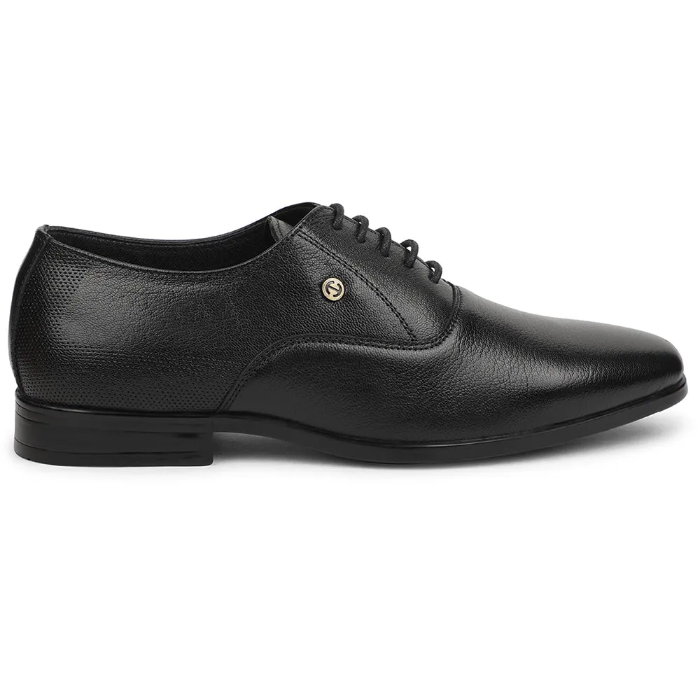 Healers Black Formal Lacing Oxford Shoes For Men UDL-7 By Liberty