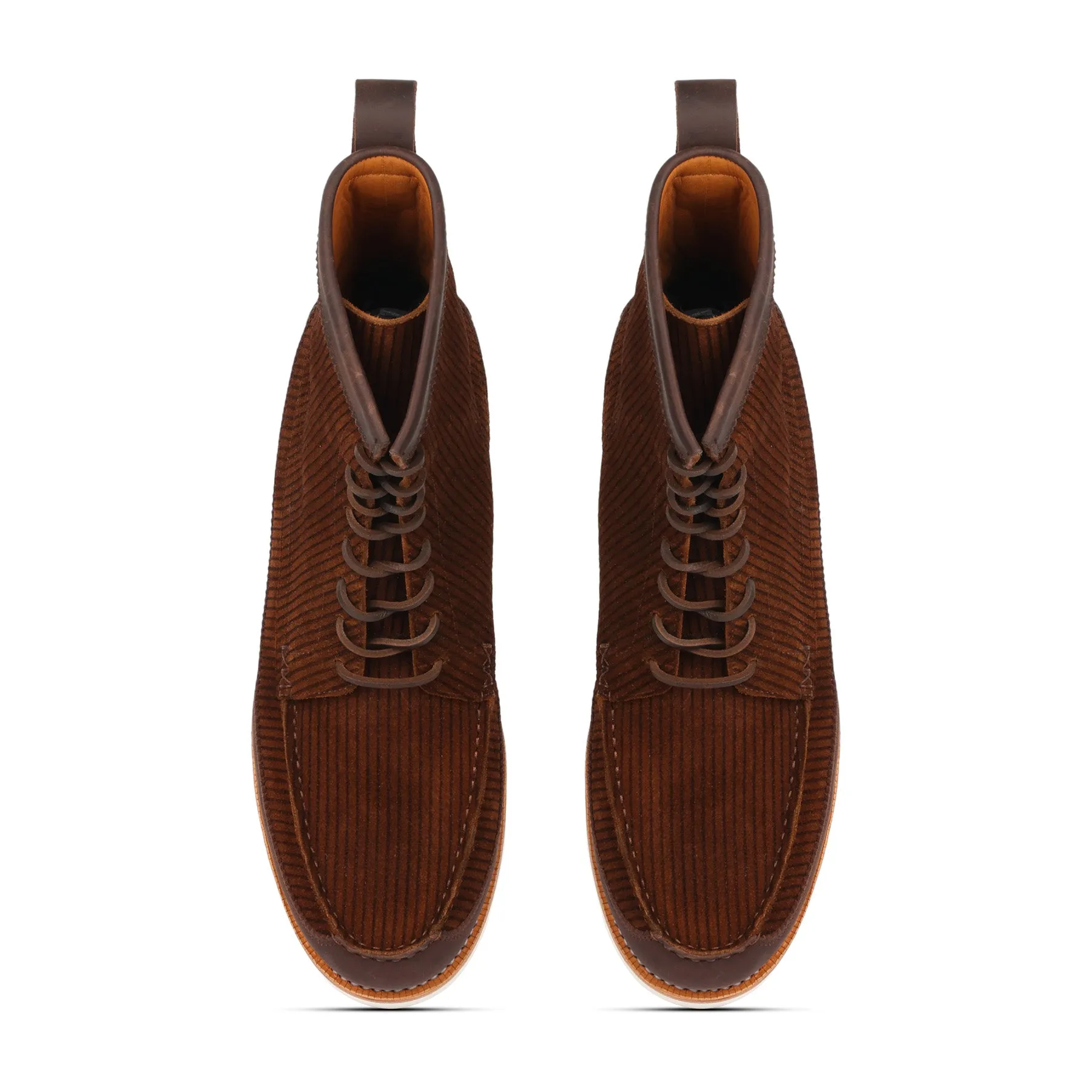 IOWA, Mocassin Boot - Thick Brown and Corduroy Suede | Boots 3.0