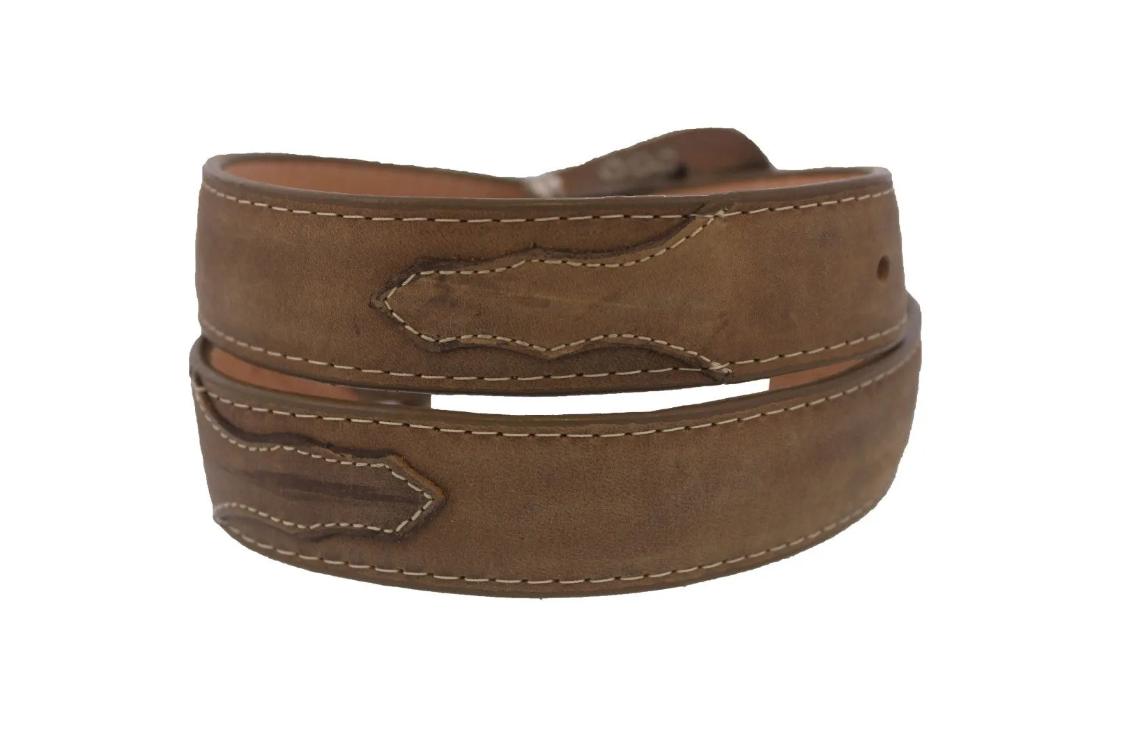 Kids #500 Brown Western Cowboy Belt Leather - Removable Buckle