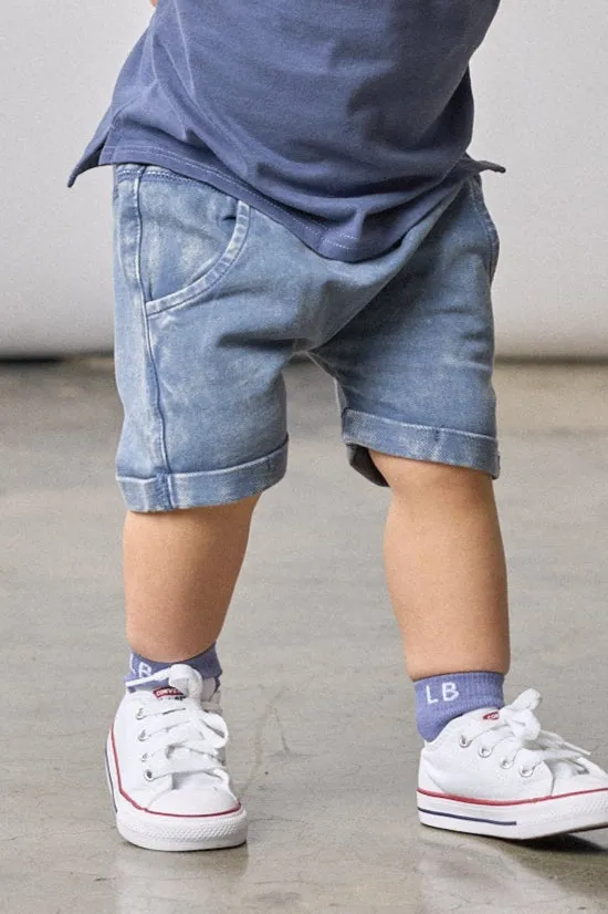 Little Bipsy - Harem Shorts in Navy Wash