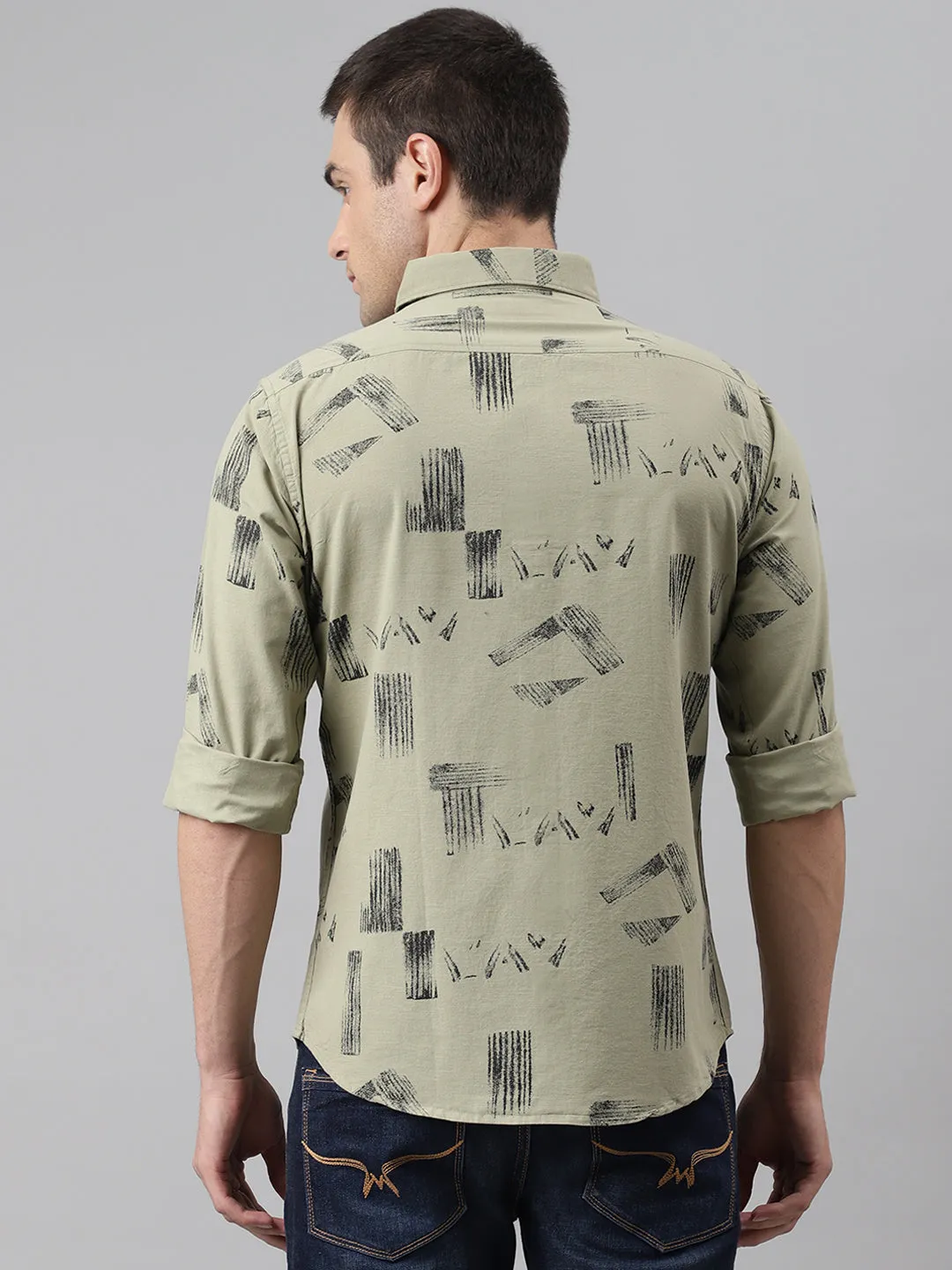 Men's Slim Fit Cotton Full Sleeves Sleeves Casual Shirt (C9005)