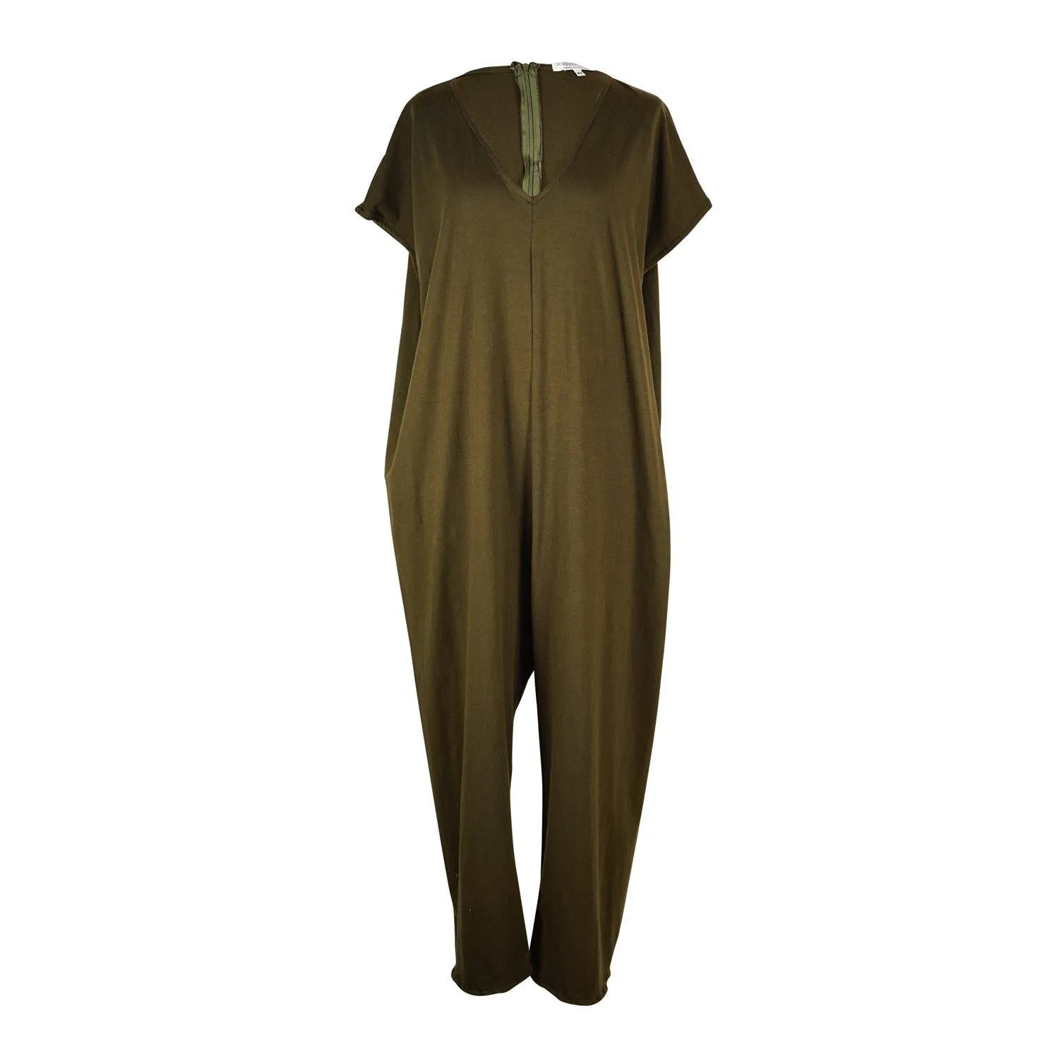 Olive Jumpsuit with Tie