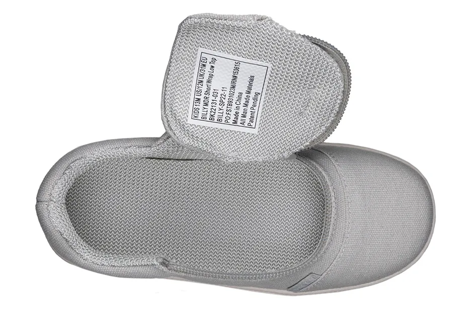 SALE - Grey BILLY D|R Short Wrap Low Tops