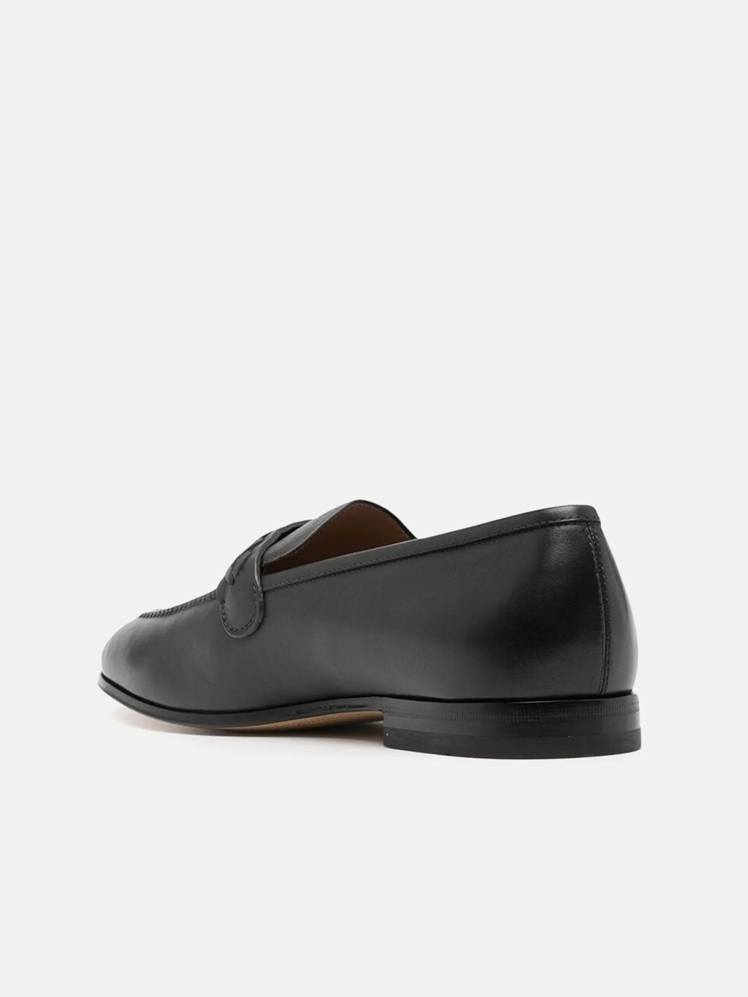 Salvatore Ferragamo Nairobi Logo Plaque Loafers - Black