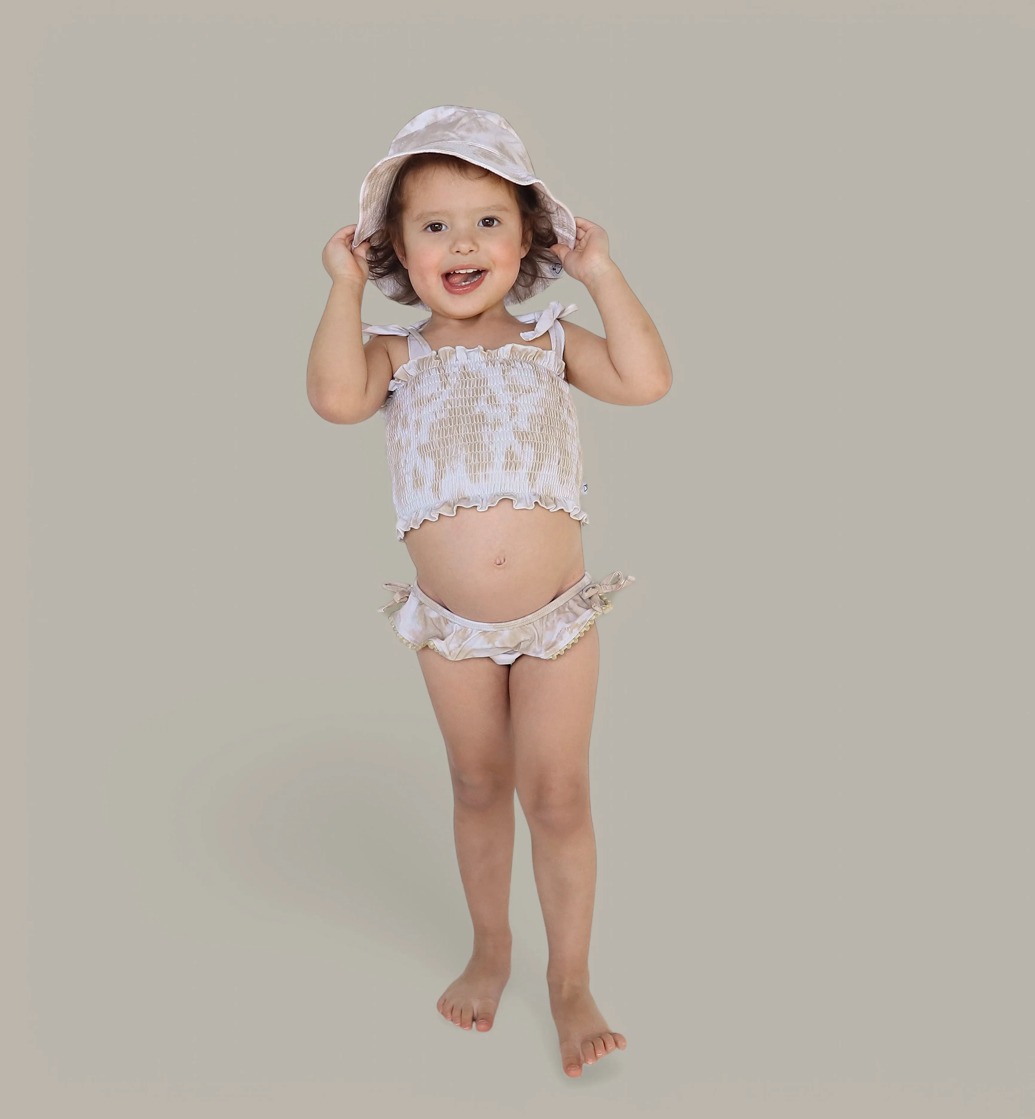 SANDY SHORES DREAM SMOCKED TWO PIECE SWIM SUIT