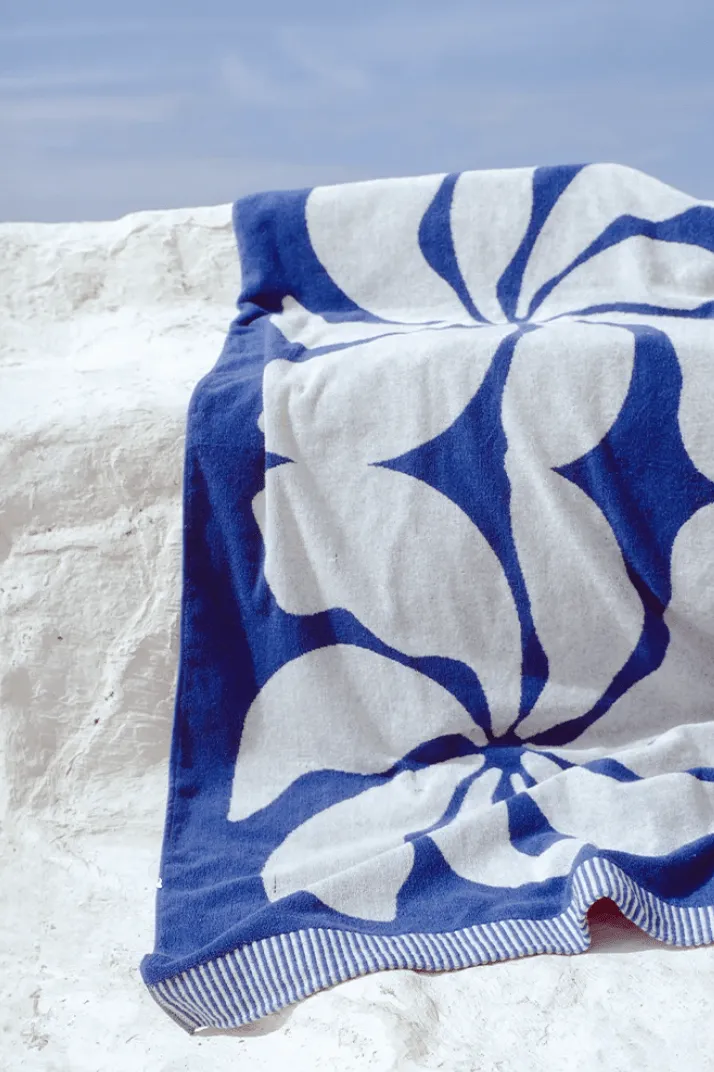 SUN RITUALS LAGOS TOWEL - SEA BLUE