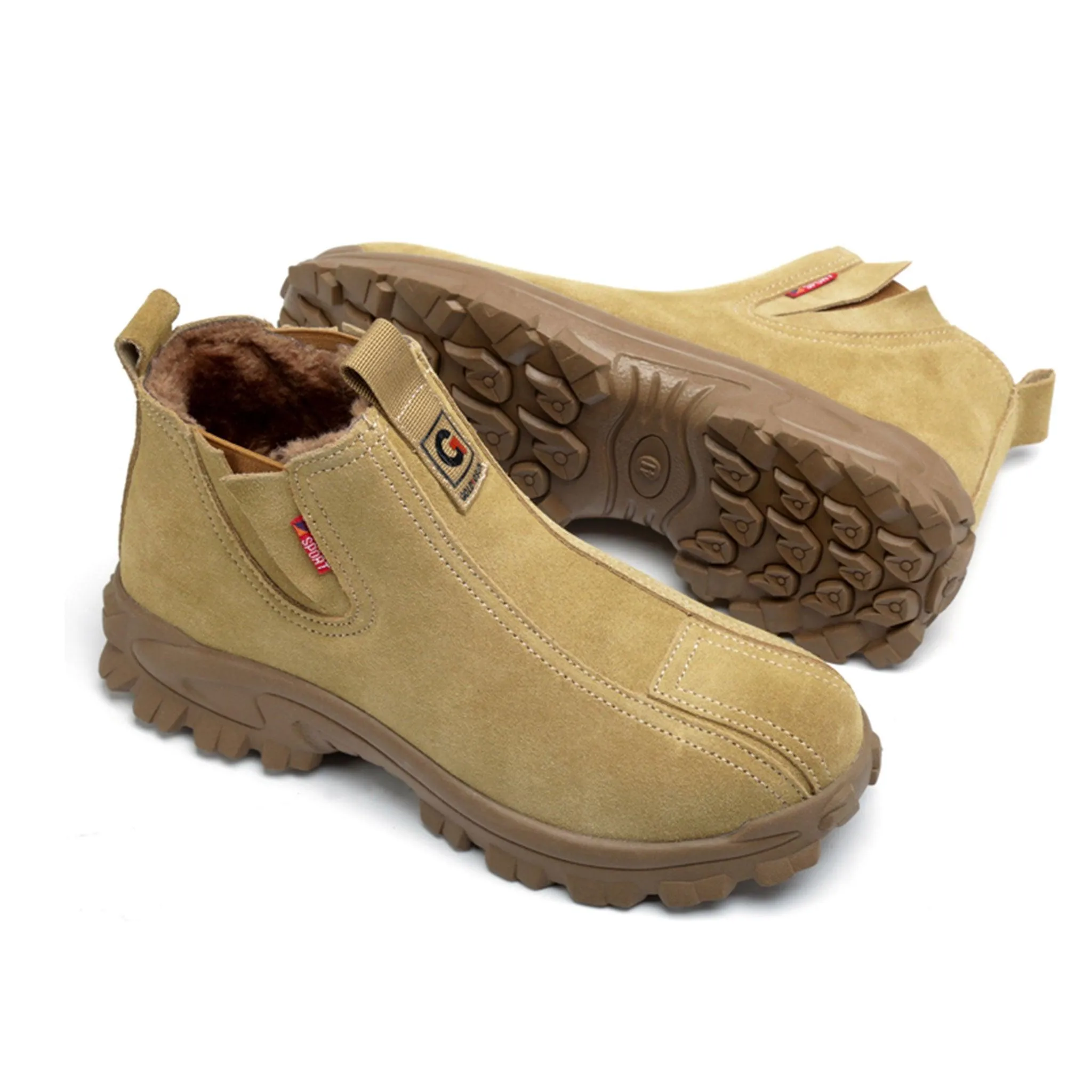 Women's Steel Toe Chelsea Winter Boots - Fleece Lined | B256