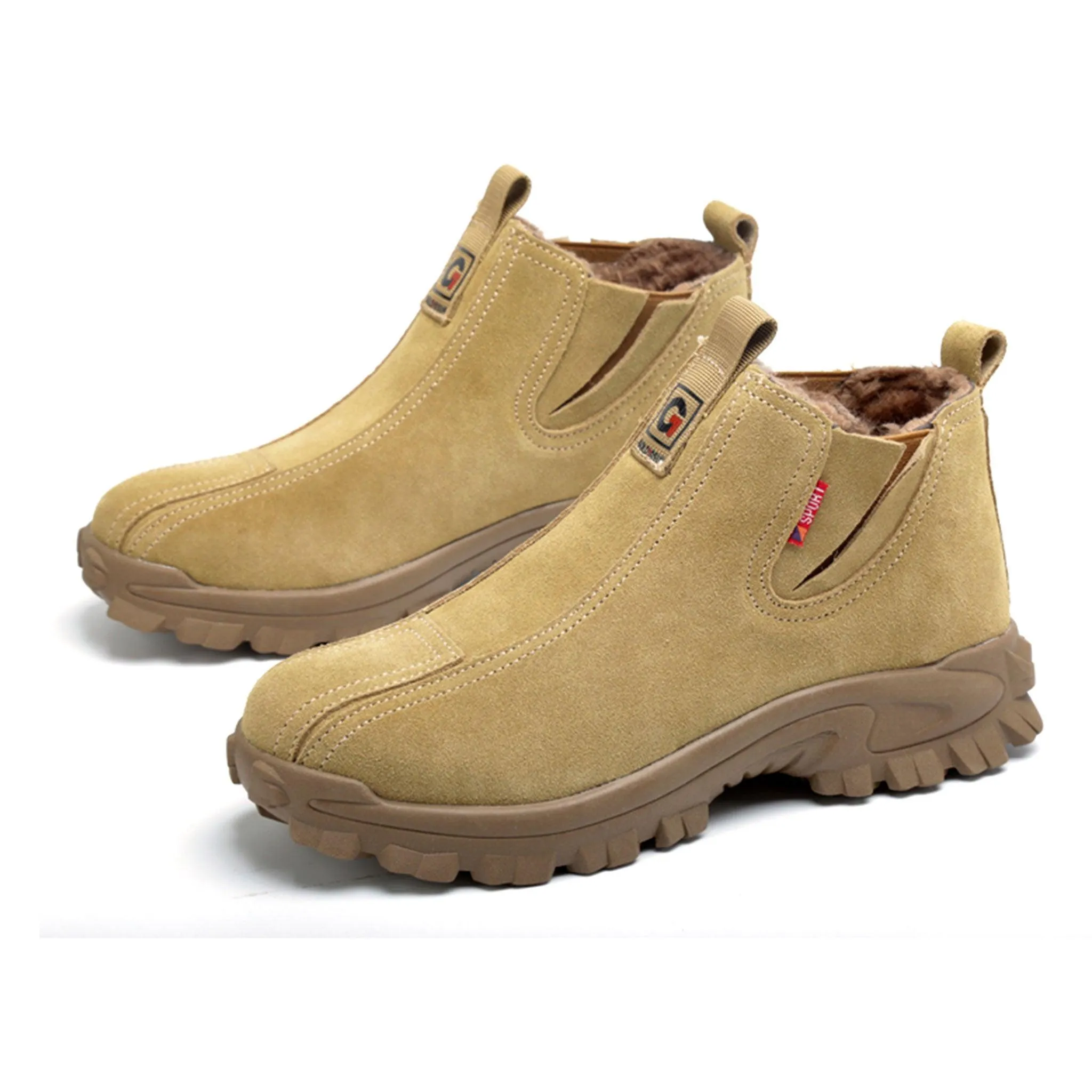 Women's Steel Toe Chelsea Winter Boots - Fleece Lined | B256